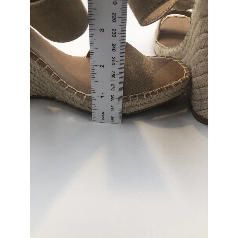 Steve Madden URI Espadrille Wedge Sandal in Tan Suede Size 10 Women New Comfort - Picture 7 of 11